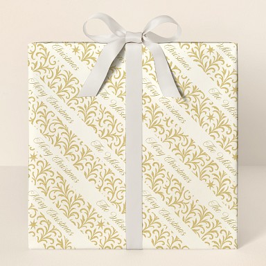 Golden Filigree Wrapping Paper