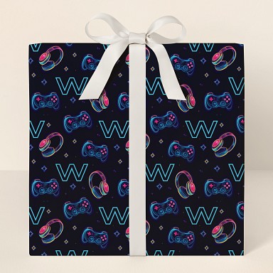 Cool Gamer Wrapping Paper