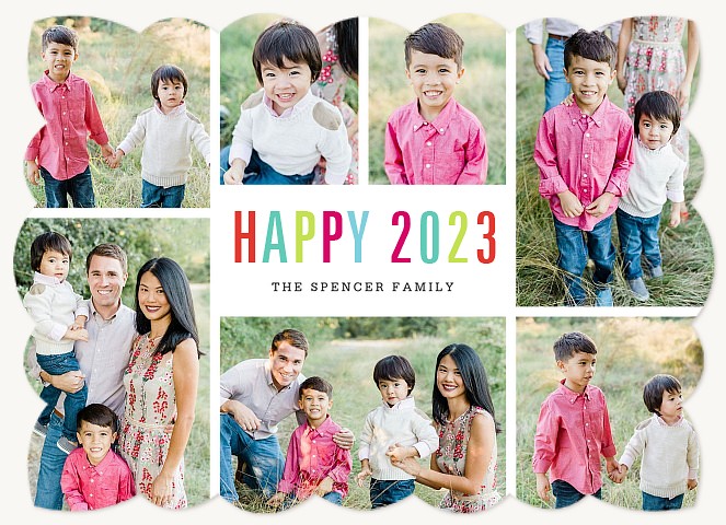 Bright Year Personalized Holiday Cards