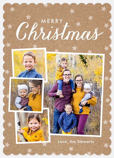 Starry Kraft Holiday Photo Cards