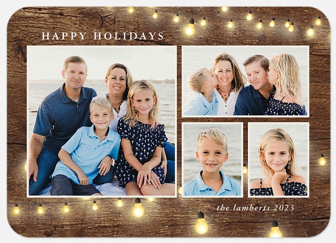 Barnwood Lights Holiday Photo Cards