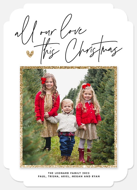 All Our Love Holiday Photo Cards