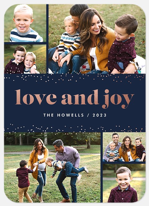 Sparkling Love Holiday Photo Cards