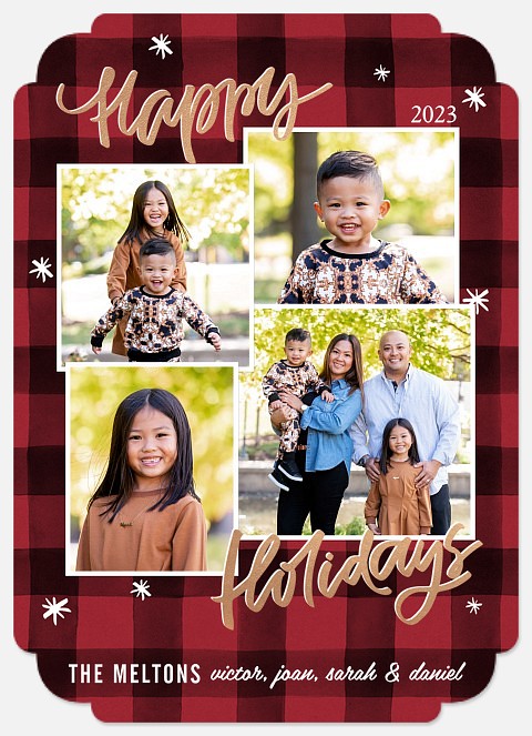 Holiday Collage Holiday Photo Cards