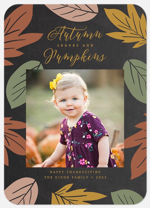 Fall Themes Thanksgiving Cards