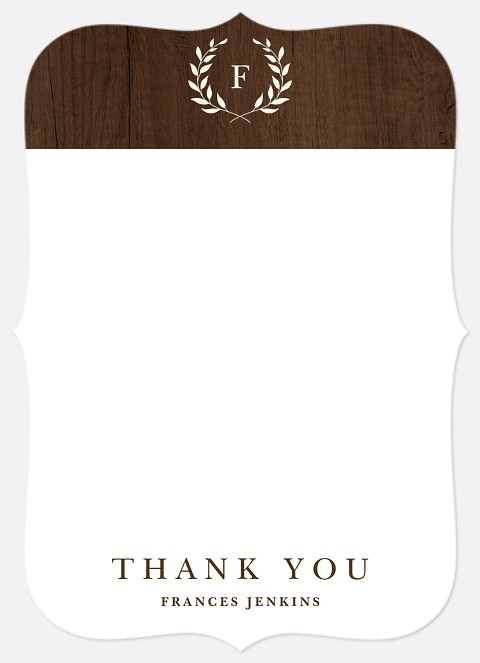 Rustic Elegance Thank You Cards 