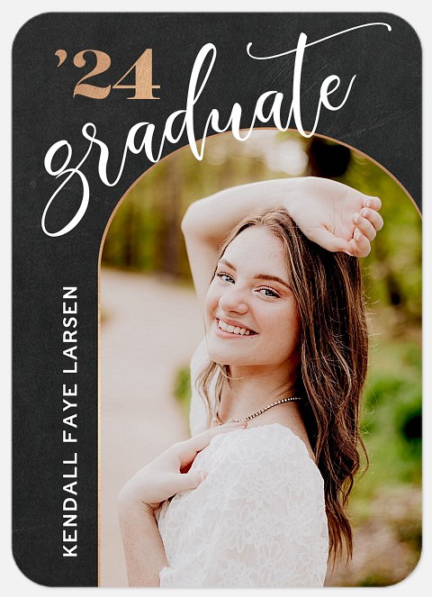 Chalkboard Arch Graduation Cards