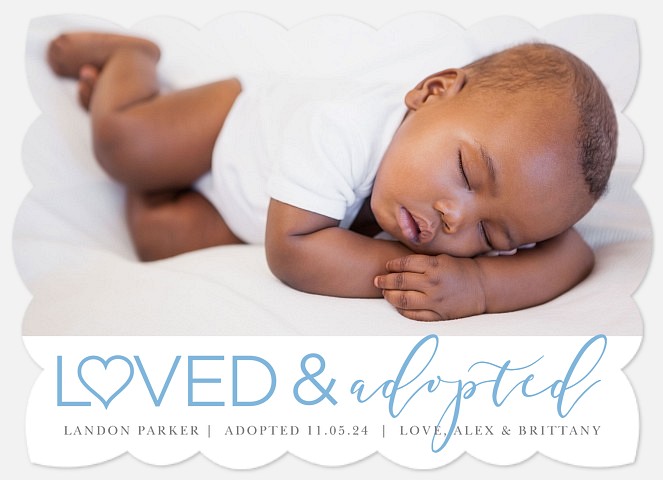 Loved & Adopted Baby Birth Announcements