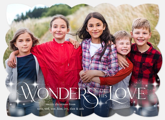Lustrous Wonders Holiday Photo Cards