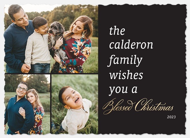 Familial Wishes Holiday Photo Cards