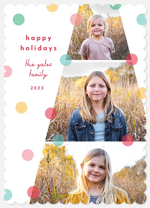 Sprinkled Confetti Holiday Photo Cards