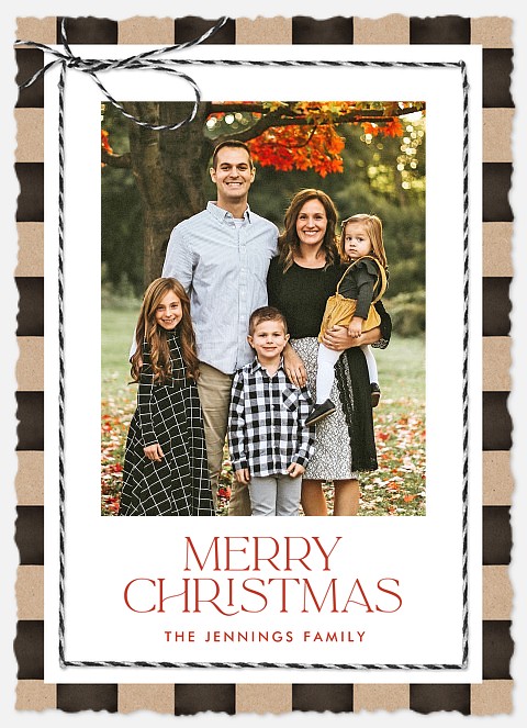 Country Twine Holiday Photo Cards