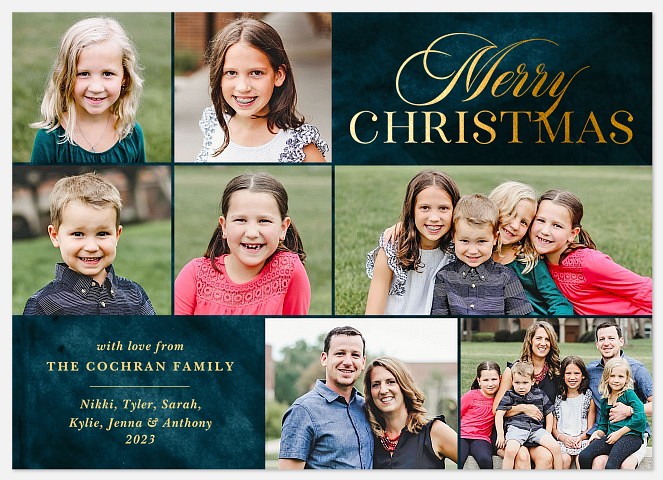 Luxe Velvet Holiday Photo Cards