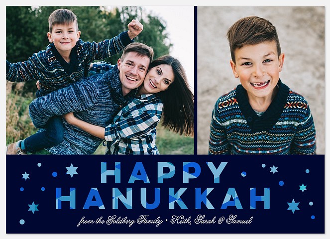 Starlight  Hanukkah Photo Cards