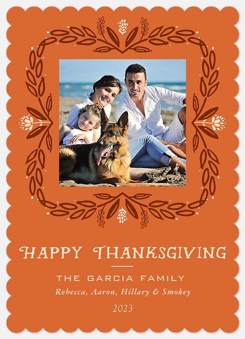 Giving Wreath Thanksgiving Cards