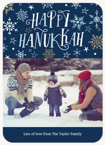 Snowflake Whimsy  Hanukkah Cards