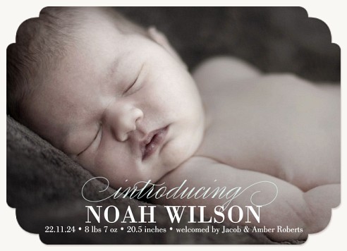 Lullaby Introduction Baby Announcements