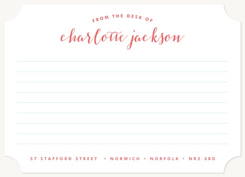 Index Note Card Stationery