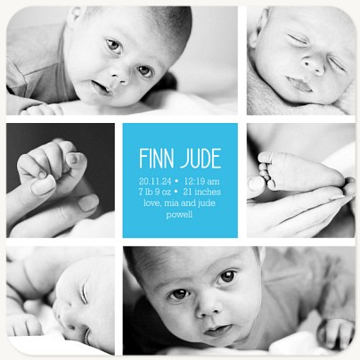 Sweet Grid Baby Announcements