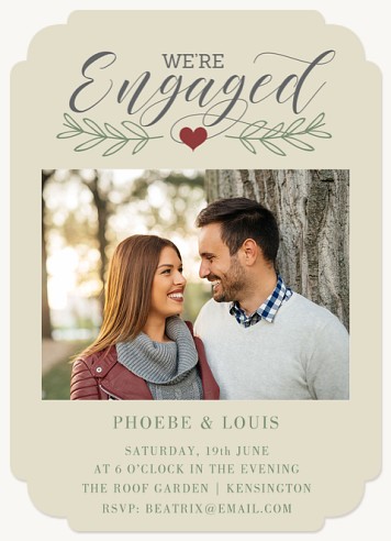 Olive Branches Engagement Party Invitations