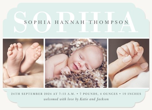 Superb Introduction Baby Announcements