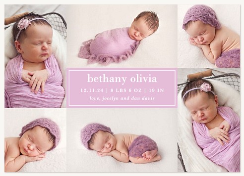 Cherished Collection Baby Announcements