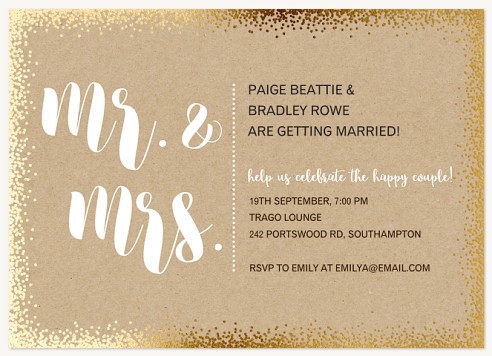Glittered Bliss Engagement Party Invitations