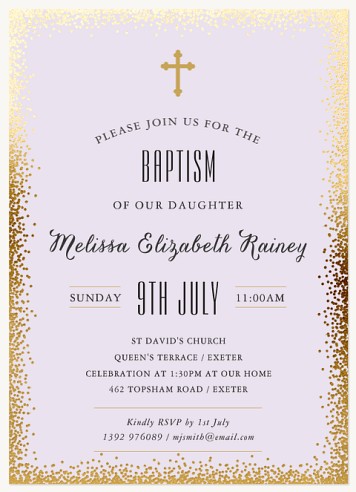 Blessed Baby Christening Invitations | Christening Invites