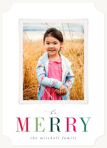 Merry Statement Christmas Cards