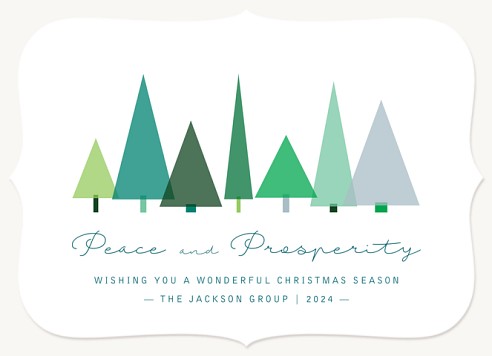 Peace & Pine Christmas Cards for Business