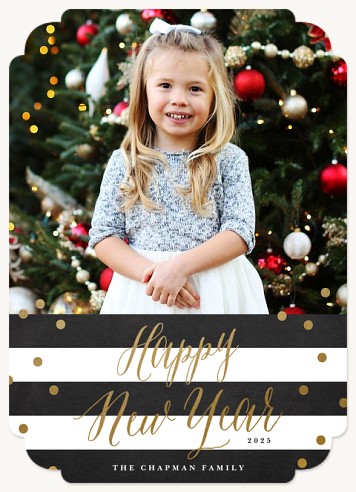 Happy Glam Christmas New Year Cards