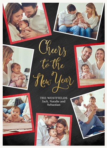 Merry Little Prints New Year Cards