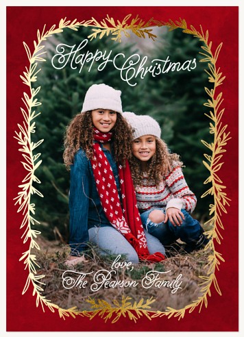 Gilded Laurels Christmas Cards