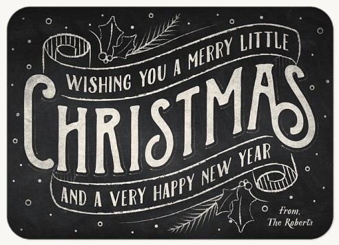 Merry Little Chalkboard Christmas Cards
