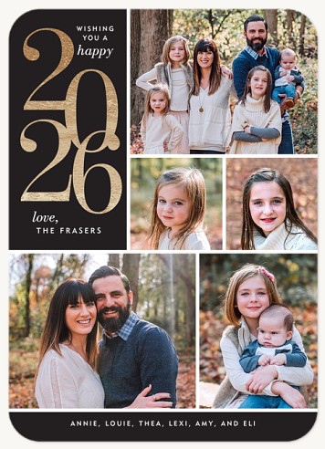 Radiant New Year Christmas Cards