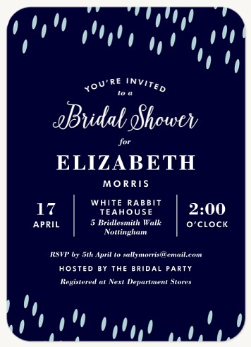 Spring Showers Hen Party Invitations