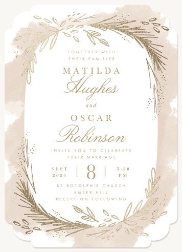 Bohemian Flora Wedding Invitations