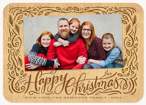 Etched Frame Christmas Cards