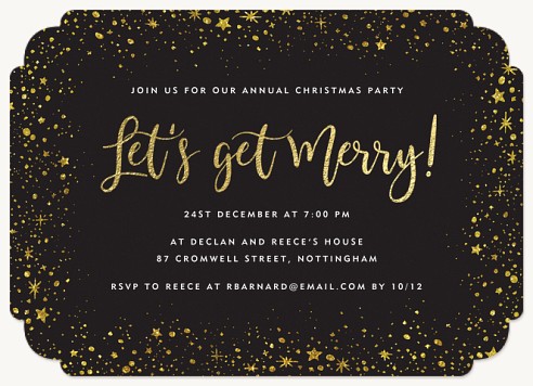 Merry Milkyway Holiday Party Invitations
