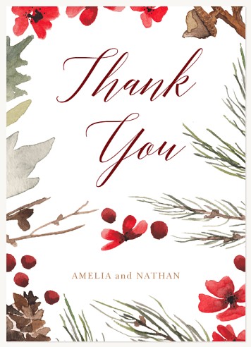 Autumn Splendor Wedding Thank You Cards