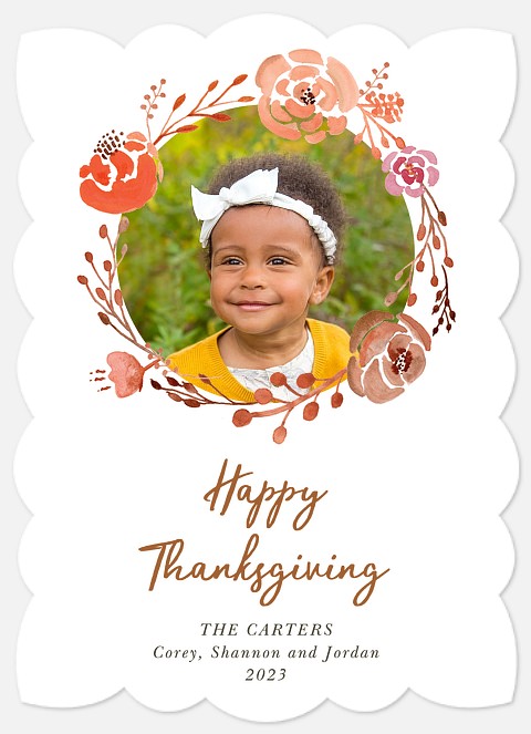 Autumn Wreath Thanksgiving Cards