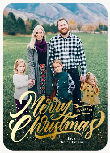 Calligraphic Lettering Christmas Cards