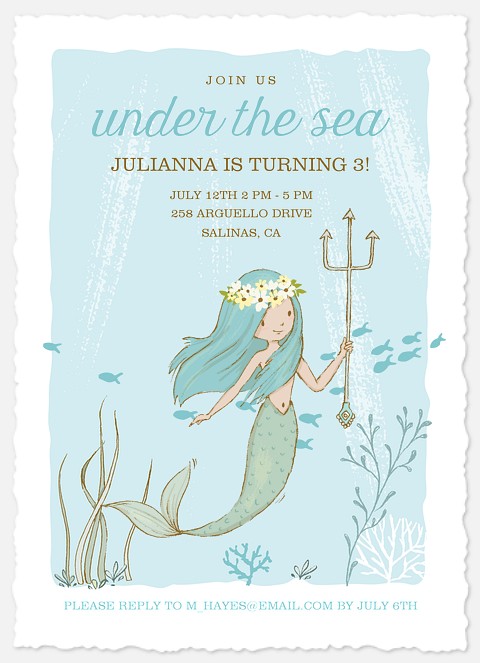 Under the Sea Kids' Birthday Invitations