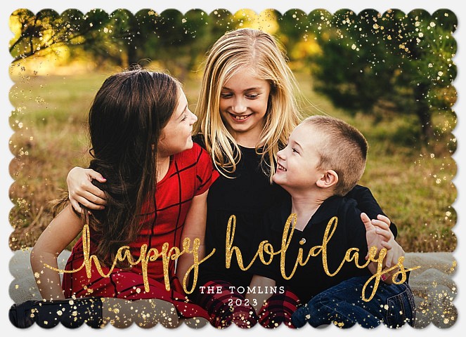Holiday Glitz Holiday Photo Cards