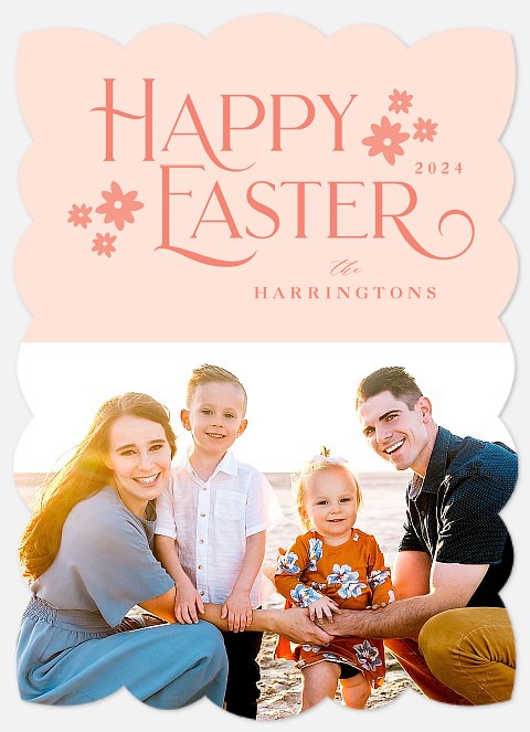 Spring Florals Easter Photo Cards