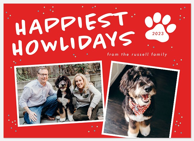 Happiest Howlidays Holiday Photo Cards