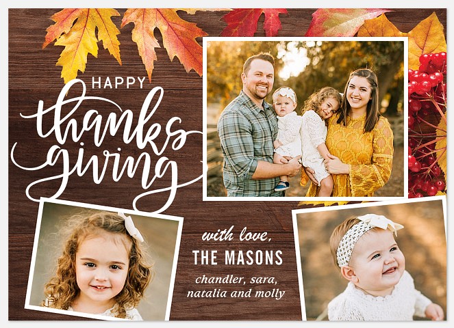 Autumn Leaves Thanksgiving Cards