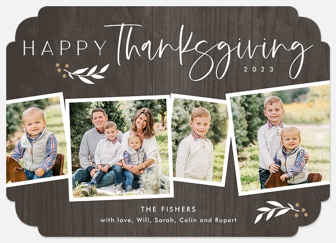 Rustic Branches Thanksgiving Cards