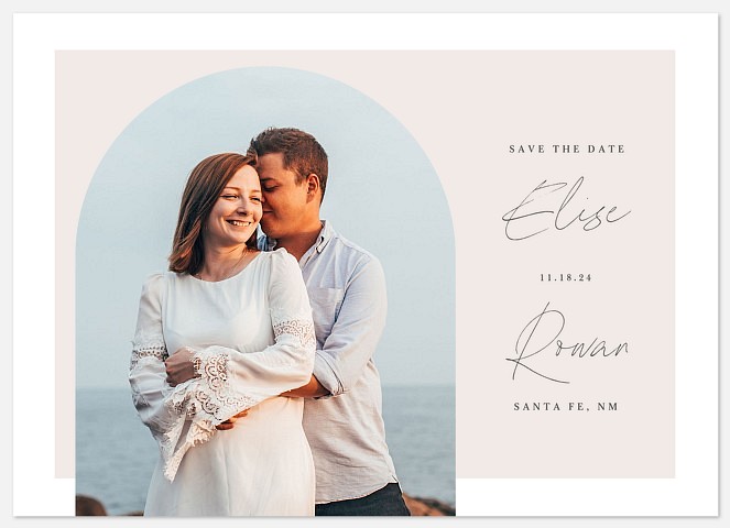 Minimalist Arch Save the Date Photo Cards