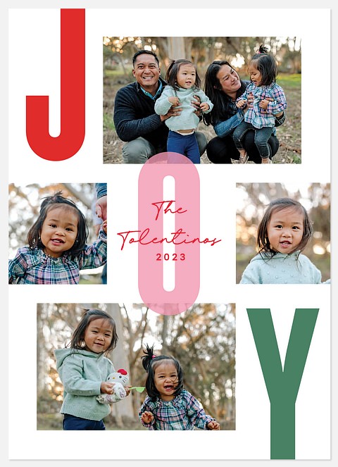 Exuberant Joy Holiday Photo Cards